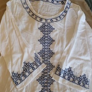 Beach coverup tunic top